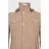 Men's windbreaker with tag