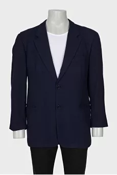 Men's blue wool jacket