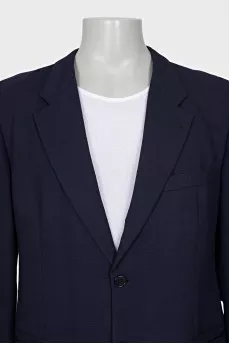 Men's blue wool jacket