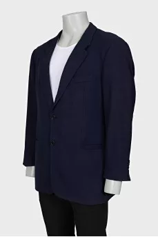 Men's blue wool jacket