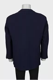 Men's blue wool jacket