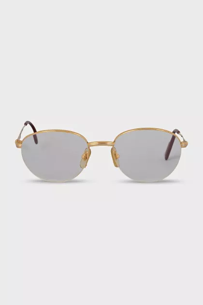 Prescription glasses with gold frames