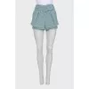 Mini shorts with belt