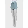 Mini shorts with belt