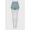 Mini shorts with belt