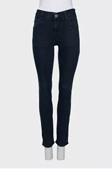 Dark blue slim fit jeans