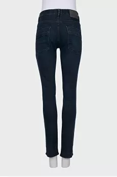 Dark blue slim fit jeans