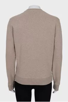 Beige jumper with a print