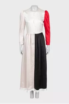 Combination midi dress