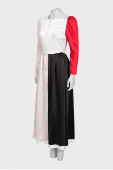 Combination midi dress