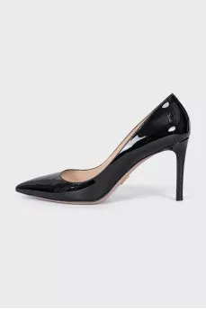 Patent leather pumps