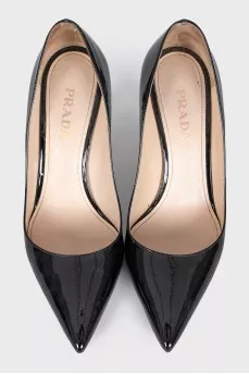 Patent leather pumps