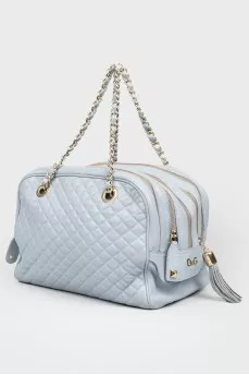 Сумка стеганая D&G Large Lily Glam Blue