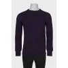 Men's purple wool sweater