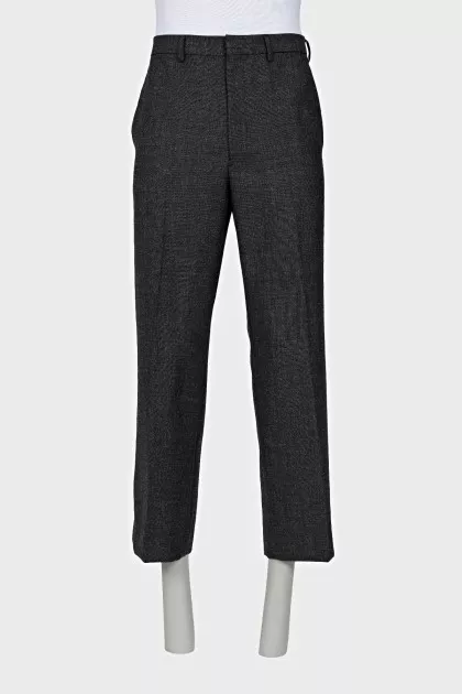 Men's straight trousers with tag
