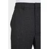 Men's straight trousers with tag