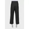 Men's straight trousers with tag