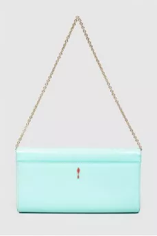 Bag on a chain with a red lining