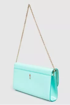 Bag on a chain with a red lining