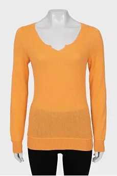 Orange cashmere jumper