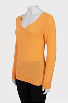 Orange cashmere jumper