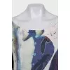 Loose-fitting jumper with a print