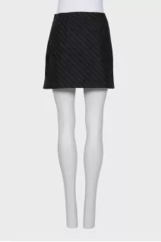 Wool and cashmere mini skirt