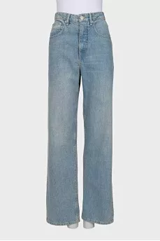 Baggy fit jeans with tag
