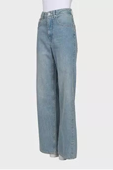 Baggy fit jeans with tag