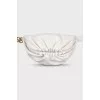 Кожаная белая сумка Chain Pouch