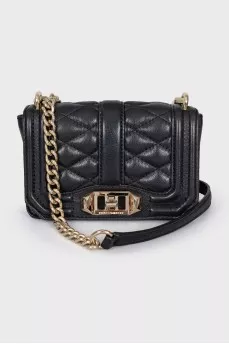 Leather bag with twist closure