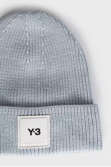 Blue knitted hat
