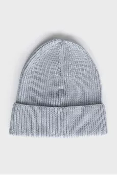 Blue knitted hat