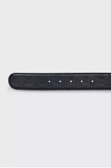 Black belt with signature monogram