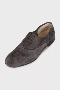 Soft suede lace-up shoes