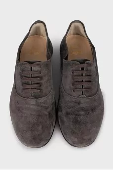 Soft suede lace-up shoes