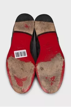 Soft suede lace-up shoes