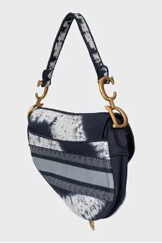 Saddle Textile Shoulder Bag