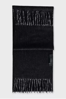 Men's cashmere and bamboo scarf