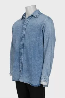 Men's loose-fit denim shirt