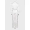 White suit with patch pockets