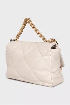 Сумка 19 Flap Bag білого кольору