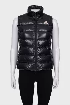 Black glossy vest