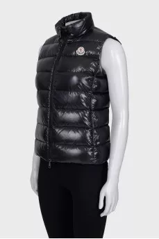 Black glossy vest