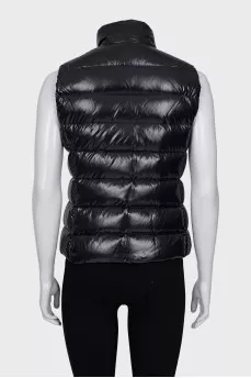 Black glossy vest