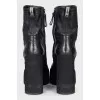 Ankle boots with a chunky sole and heel