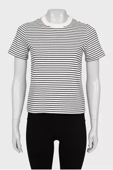 Black striped T-shirt