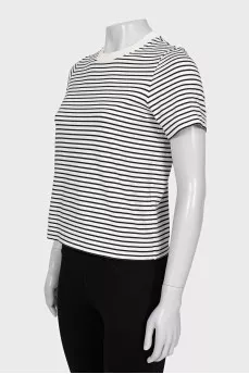 Black striped T-shirt