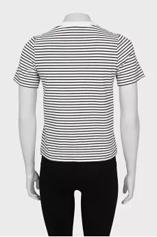 Black striped T-shirt