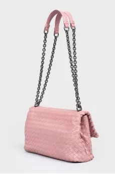 Bag on the shoulder strap with a chain